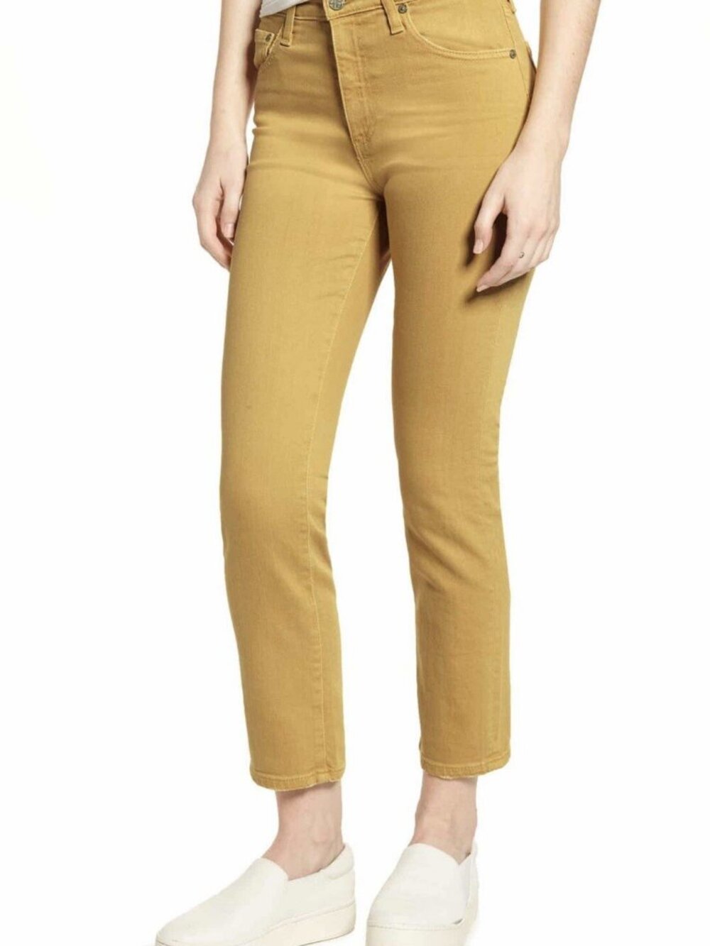 Sale Adriano Goldschmeid NWT* Isabelle High Waist Crop Straight - 31 $215